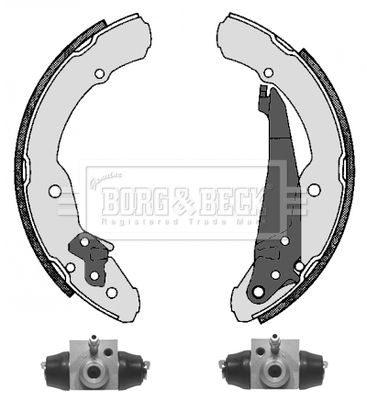 BORG & BECK Piduriklotside komplekt BBS1067K